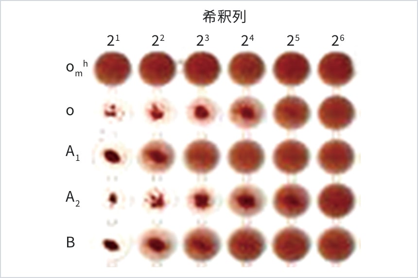 ゴーヤレクチン（0.02μg/mL）の赤血球凝集特異性